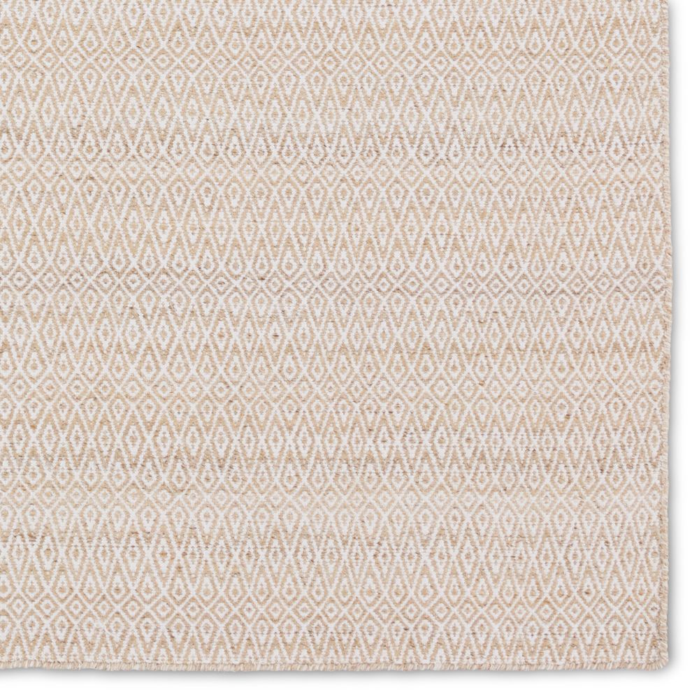 Runners Lustre Handmade Outdoor Trellis Cream/Tan Runner Rug (3'X8' Runner)