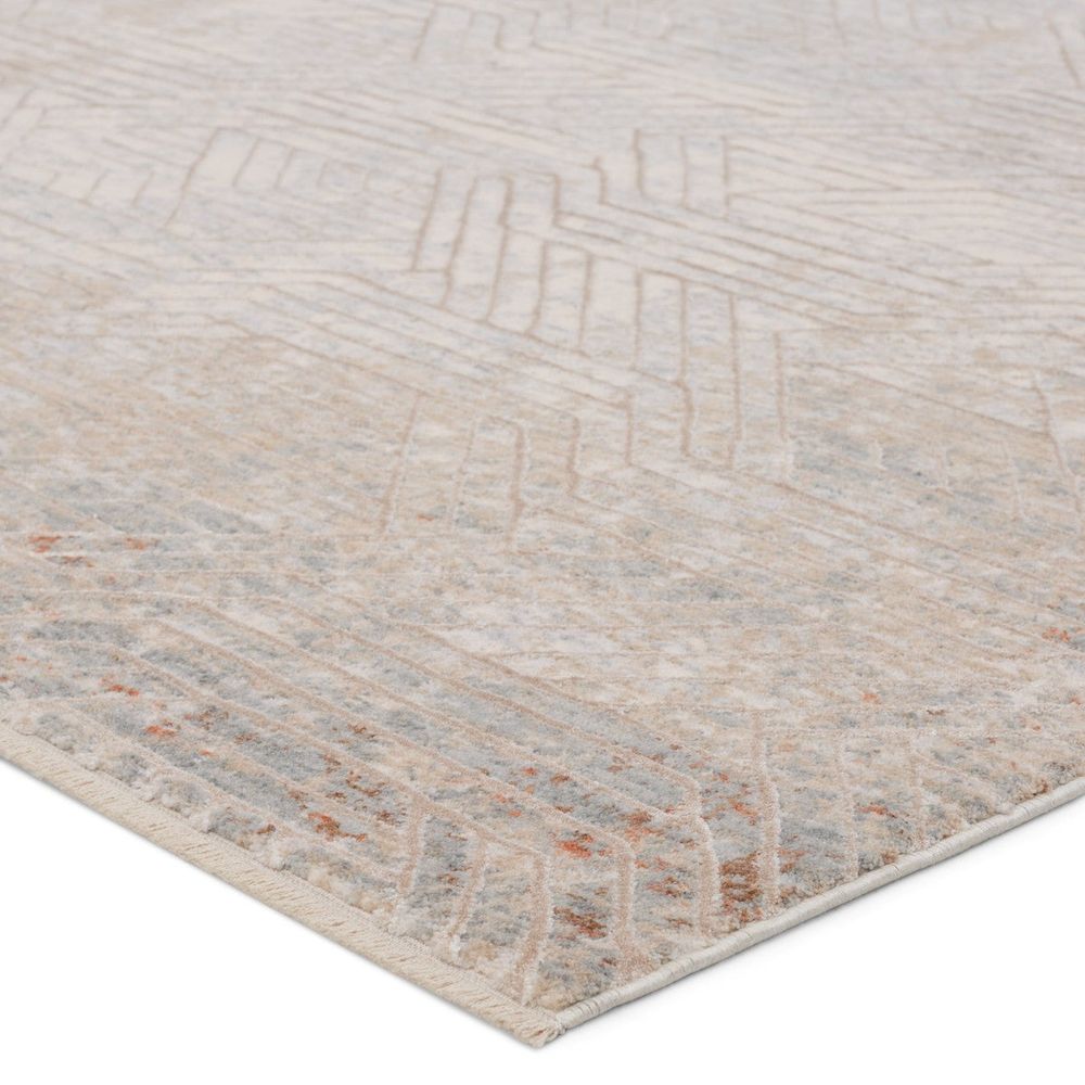 Runners Lysander Geometric Tan/ Gray Runner Rug (3'X10')