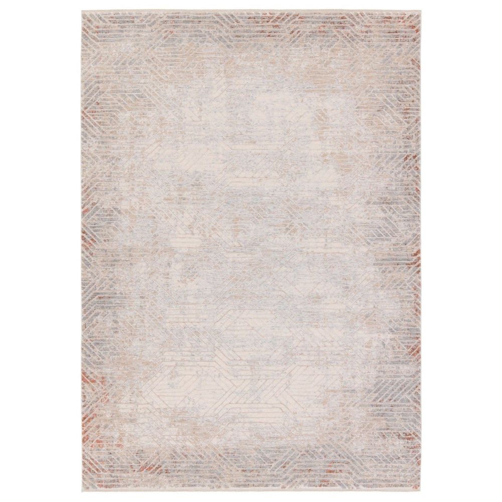 Runners Lysander Geometric Tan/ Gray Runner Rug (3'X10')