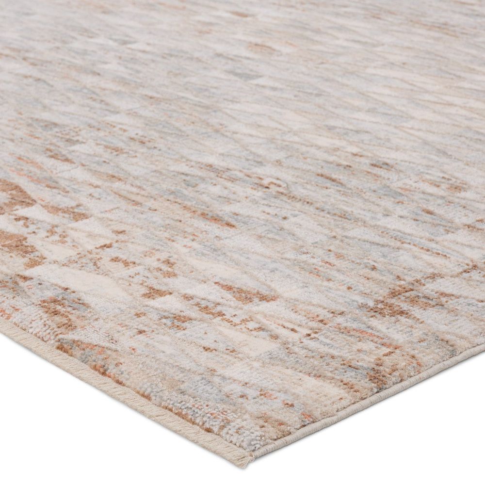 Tenzin Trellis Gray/ Cream Runner Rug (3'X10')