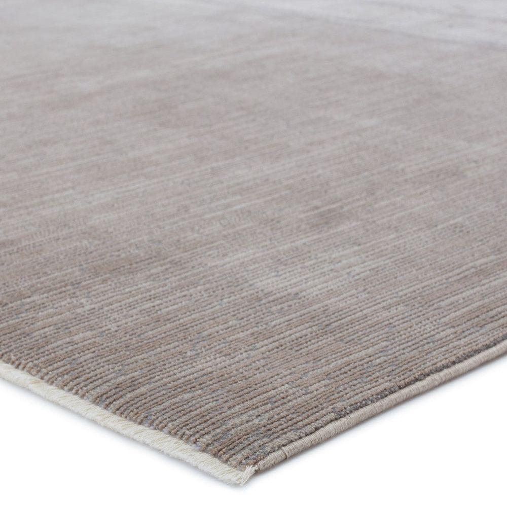 Aleron Abstract Taupe/ Gray Runner Rug (2'6"X8')
