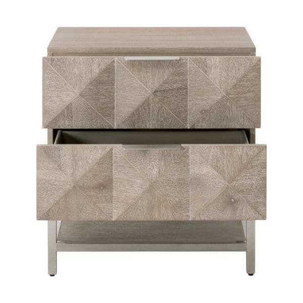 Atlas 2-drawer nightstand