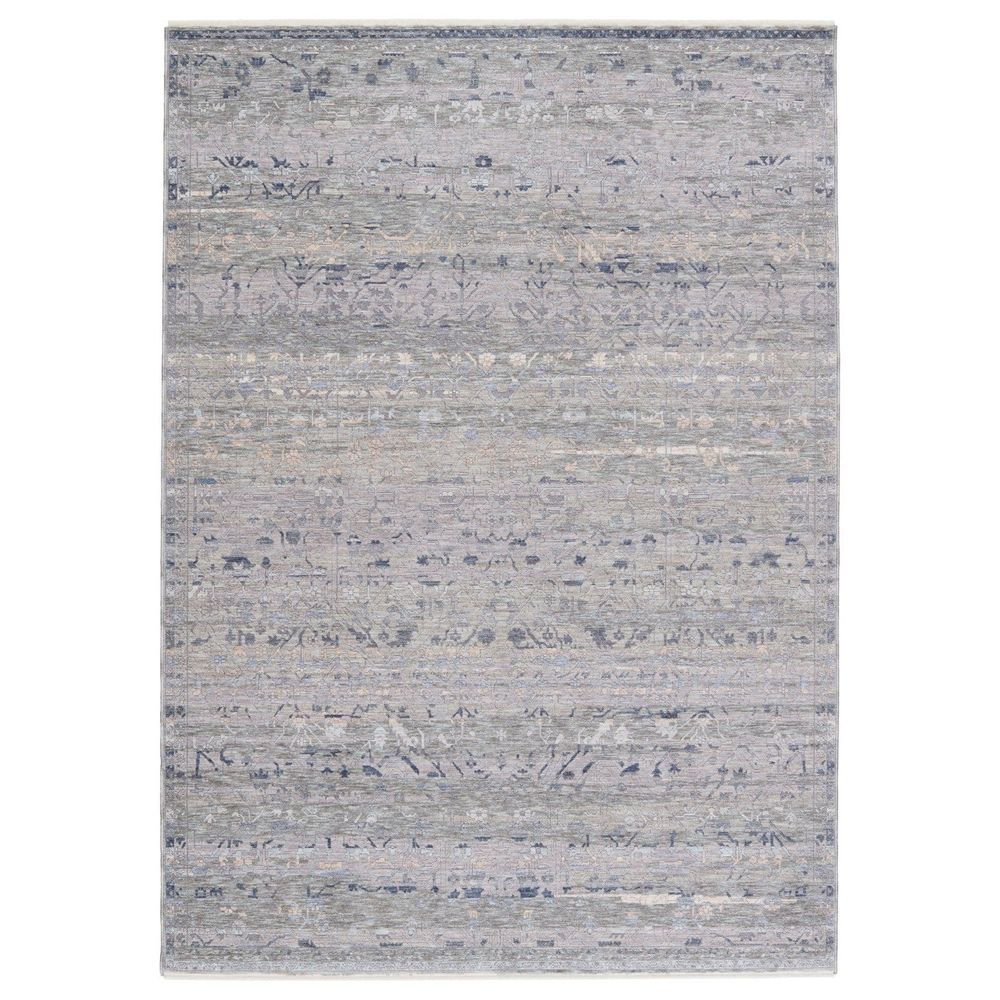 Runners Galen Oriental Blue/ Gray Runner Rug (3'X10')