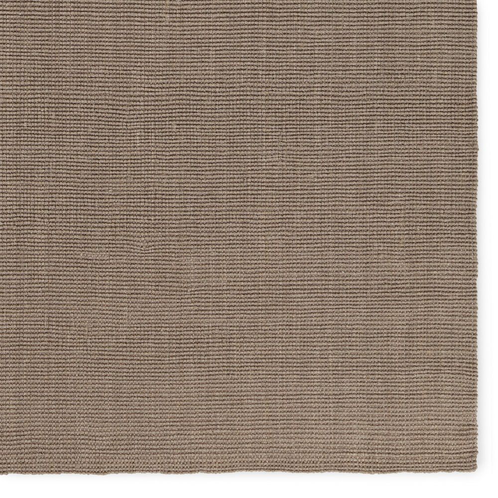 Amara Natural Solid Taupe Runner Rug (3'X10')