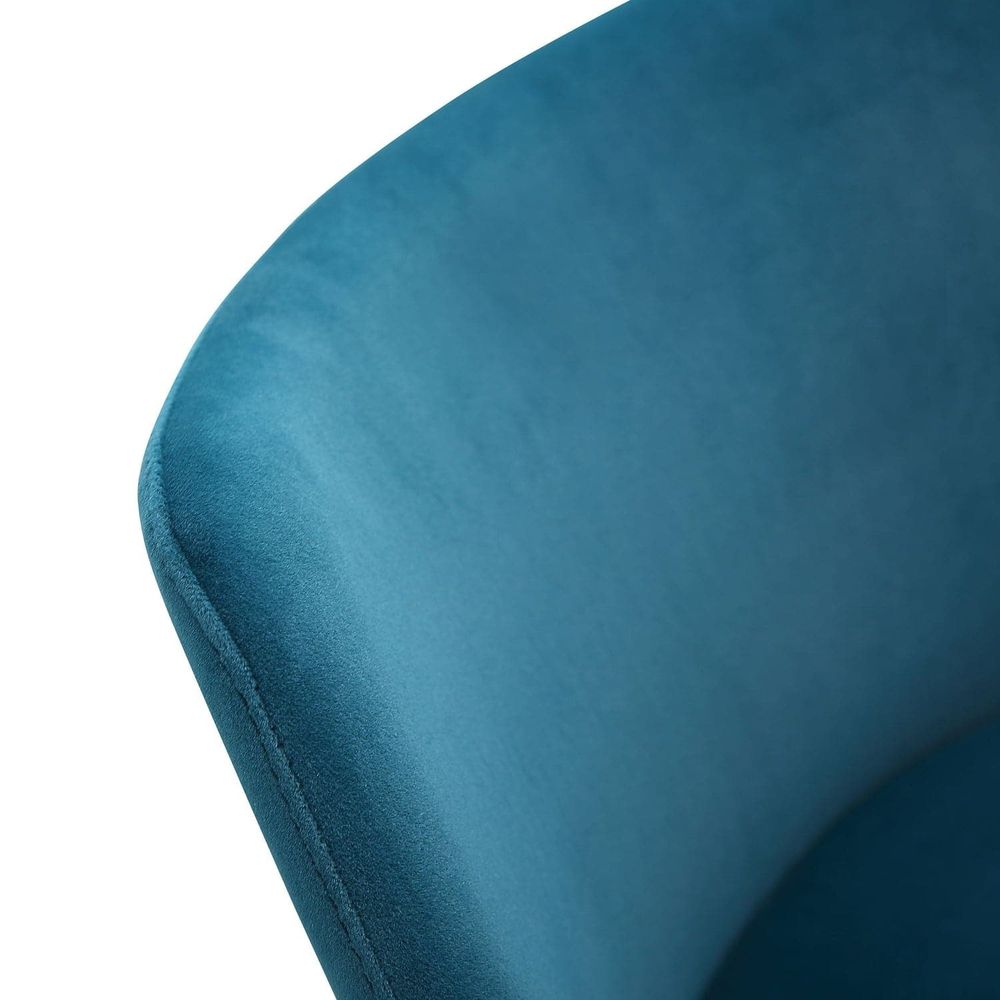 Carter Barstool-Whiteline Modern Living-WHITELINE-BS1715F-RGLD/BLU-Bar StoolsBlue Velvet-7-France and Son