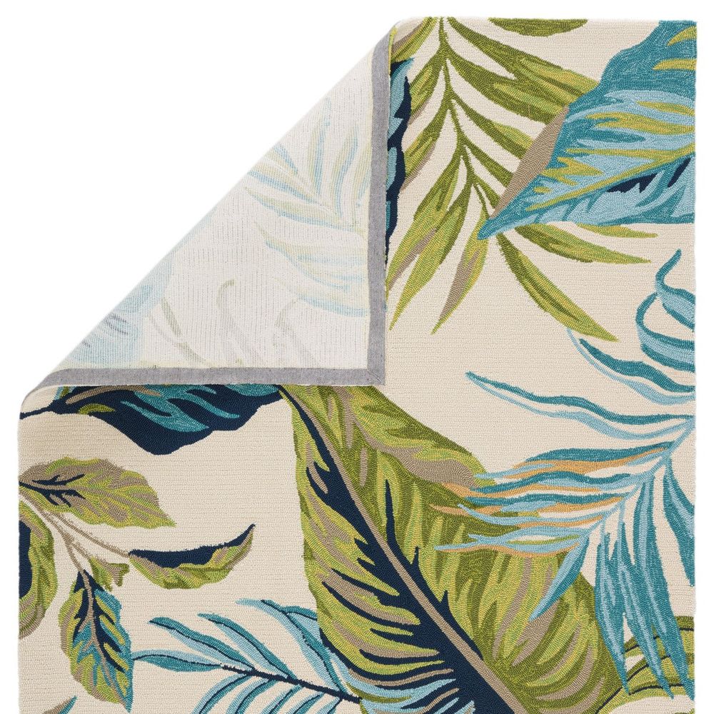 Vesta Floral Blue/ Green Runner Rug (2'6"X8')