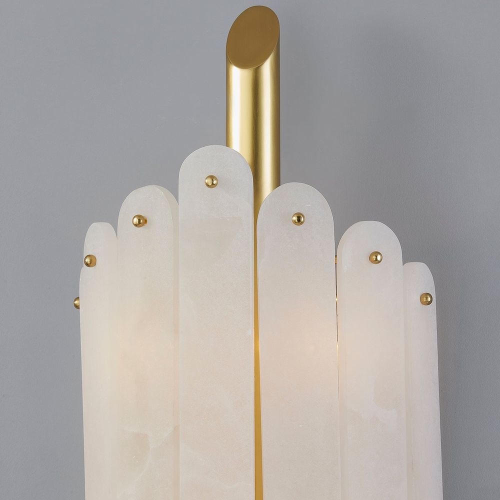 Selene Wall Sconce - Vintage Polished Brass 4 Lights