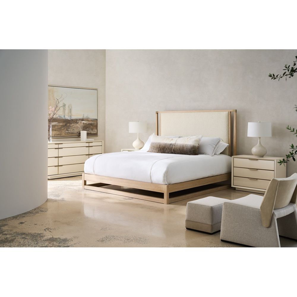 Beds Striation Upholstered Bed - Queen
