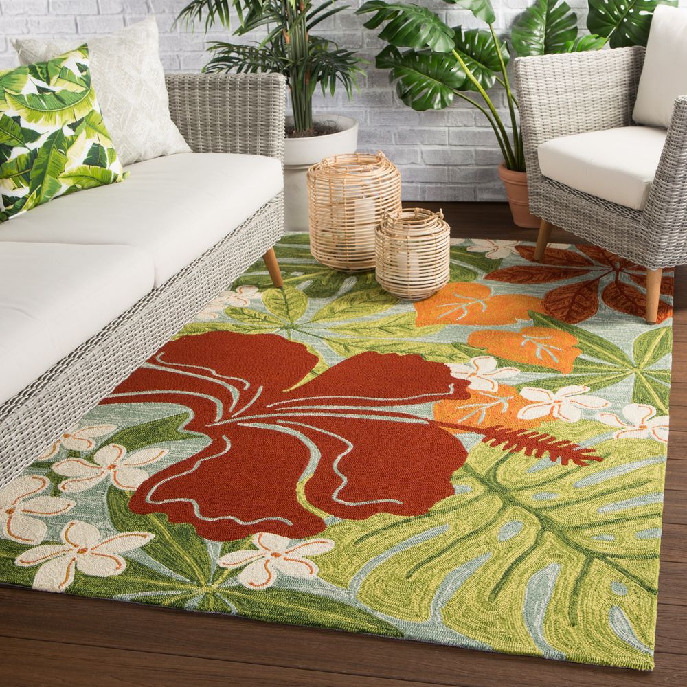 Moksha Floral Multicolor/ Blue Runner Rug (2'6"X8')