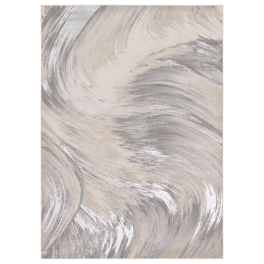 Runners Stellan Abstract Taupe/ Gray Runner Rug (3'3"X12')