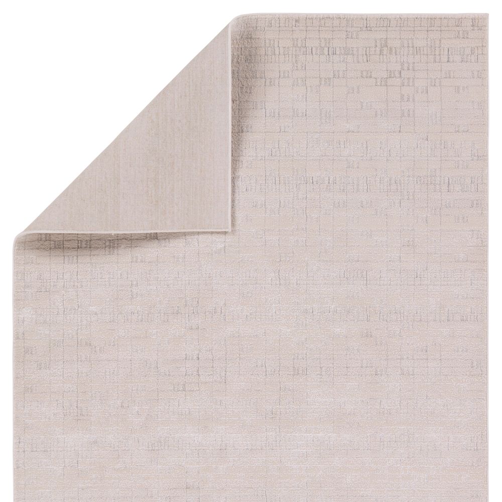 Sten Striped Cream/Silver Runner Rug (3'3"X12')
