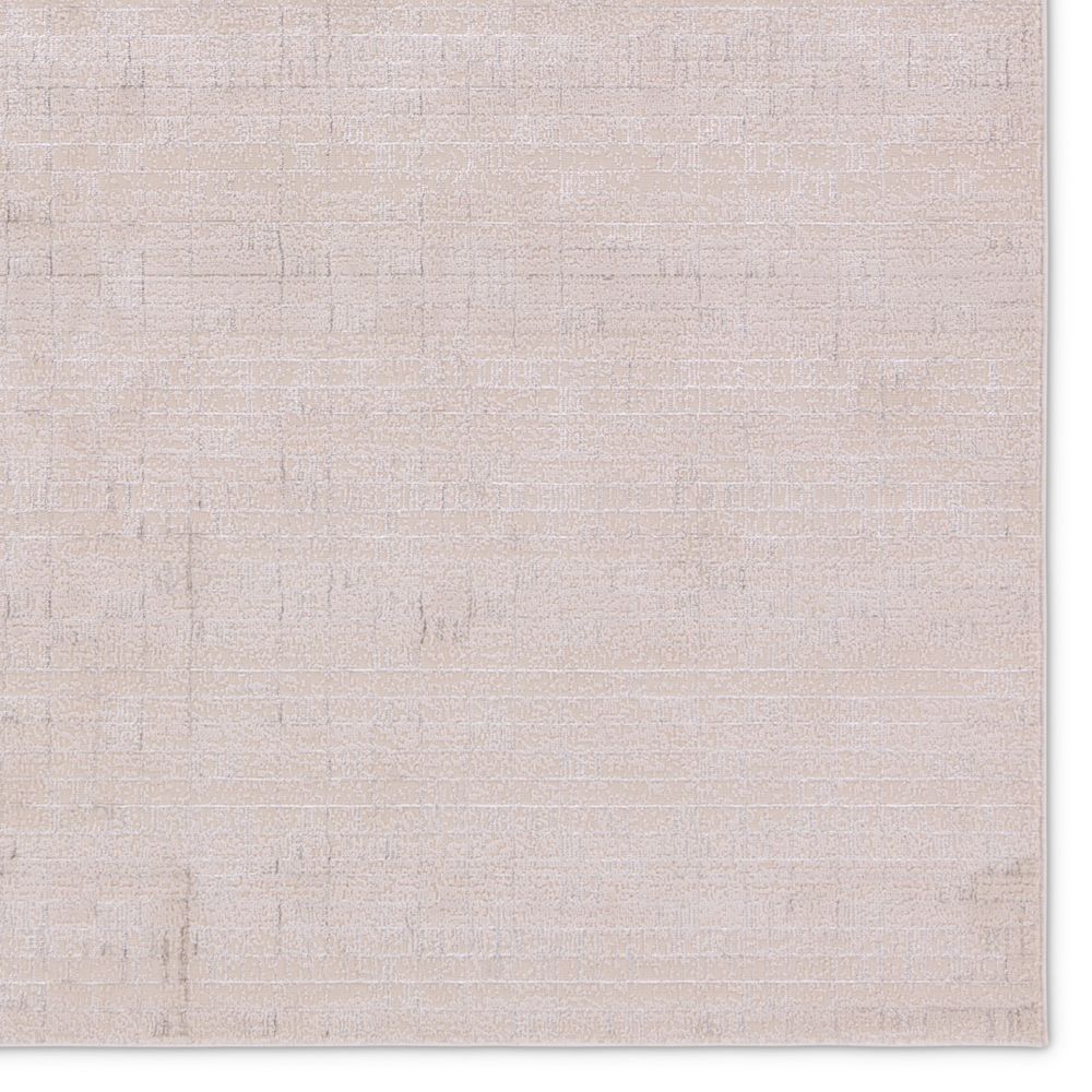 Sten Striped Cream/Silver Runner Rug (3'3"X12')