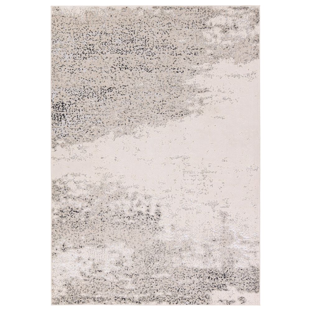 Runners Zaynab Abstract Cream/Gray Runner Rug (3'3"X12')