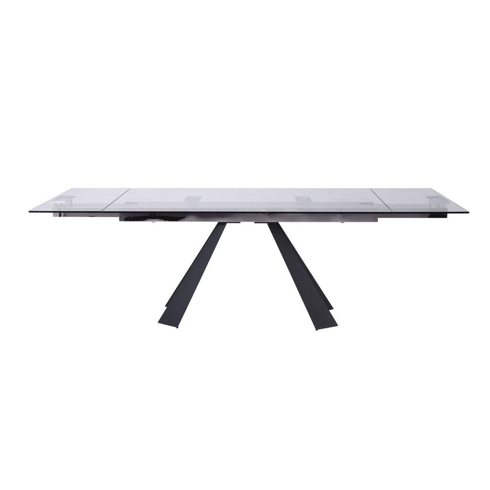 Chicago Extendable Dining Table-Whiteline Modern Living-WHITELINE-DT1717-BLK-Dining Tables-2-France and Son