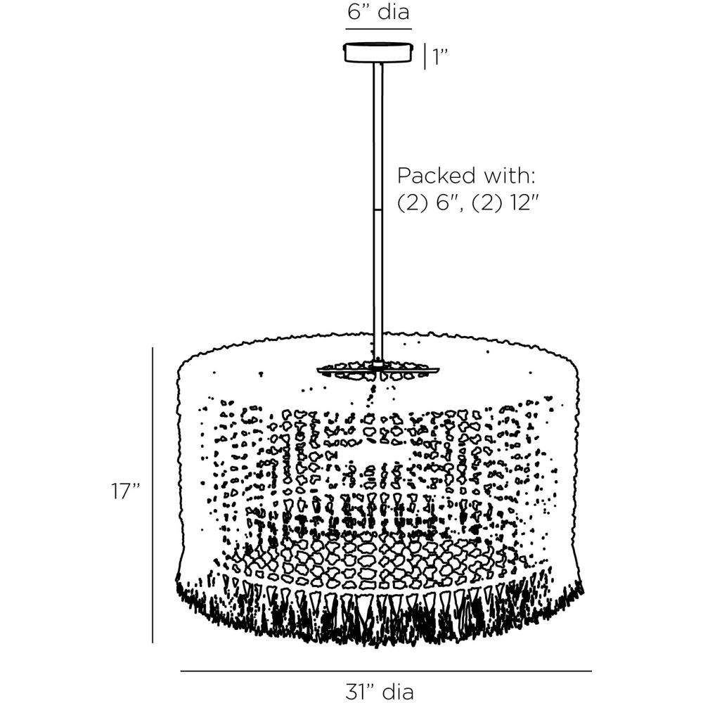Ayelen Chandelier - Gold