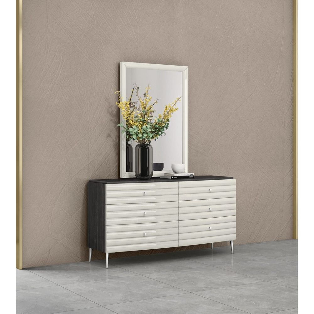 Pino Rectangular Mirror-Whiteline Modern Living-WHITELINE-MR1752-LGRY-Mirrors-2-France and Son