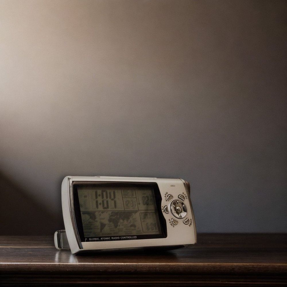 Portable Atomic Clock with Radio and Worldtime-France & Son-EX303SX-Clocks-2-France and Son