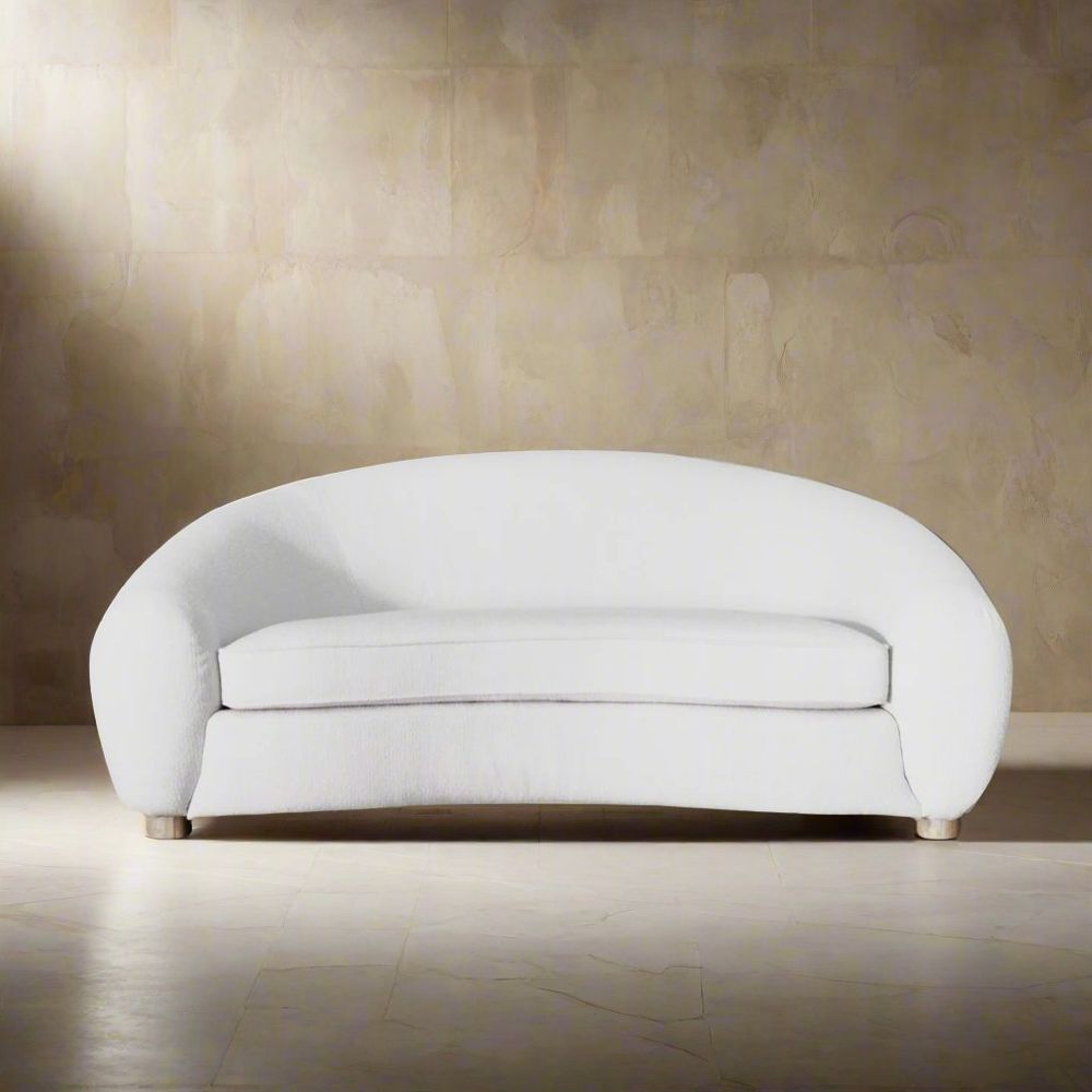 Polar Bear Sofa 71"-France & Son-F218542IVORY-SofasIvory Boucle-1-France and Son