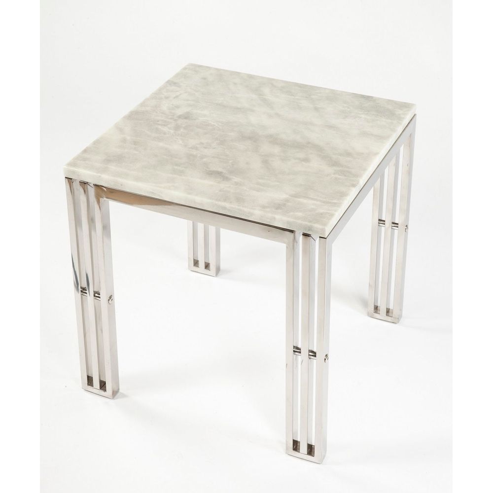 Del Marble Side Table - Square