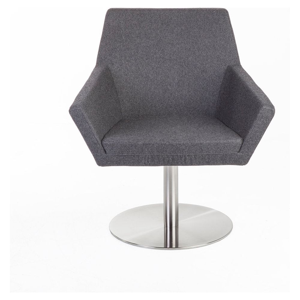 Polygon Lounge Chair-France & Son-FJC073DGREY-Lounge Chairs-1-France and Son