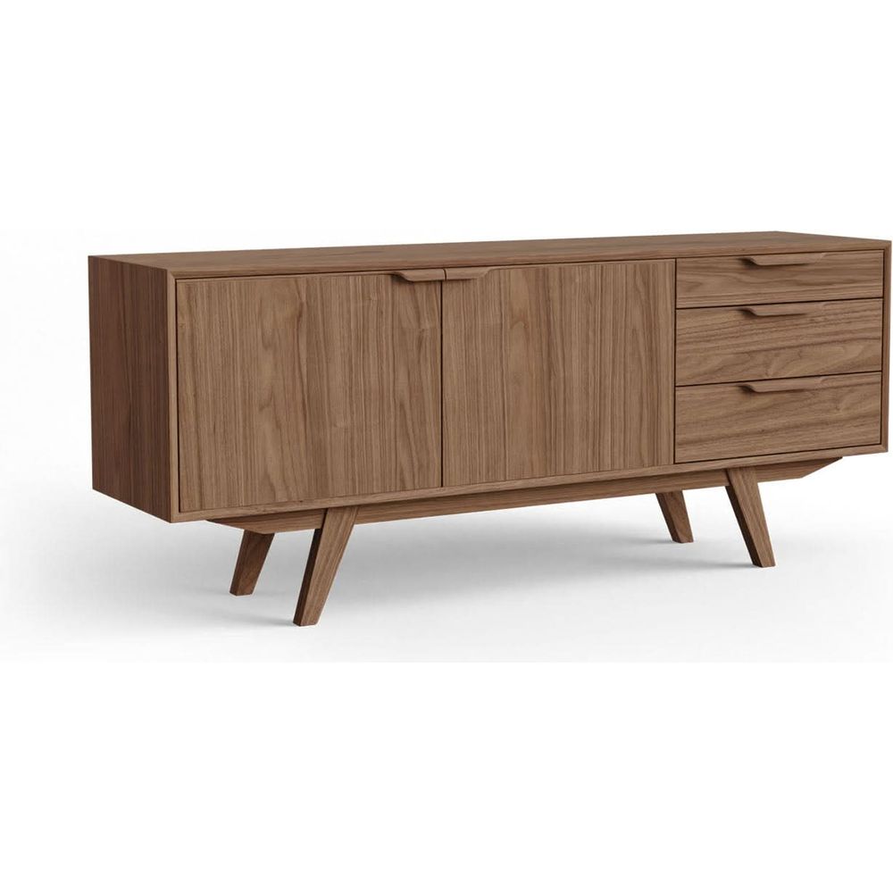 Collier Credenza - Tan Walnut