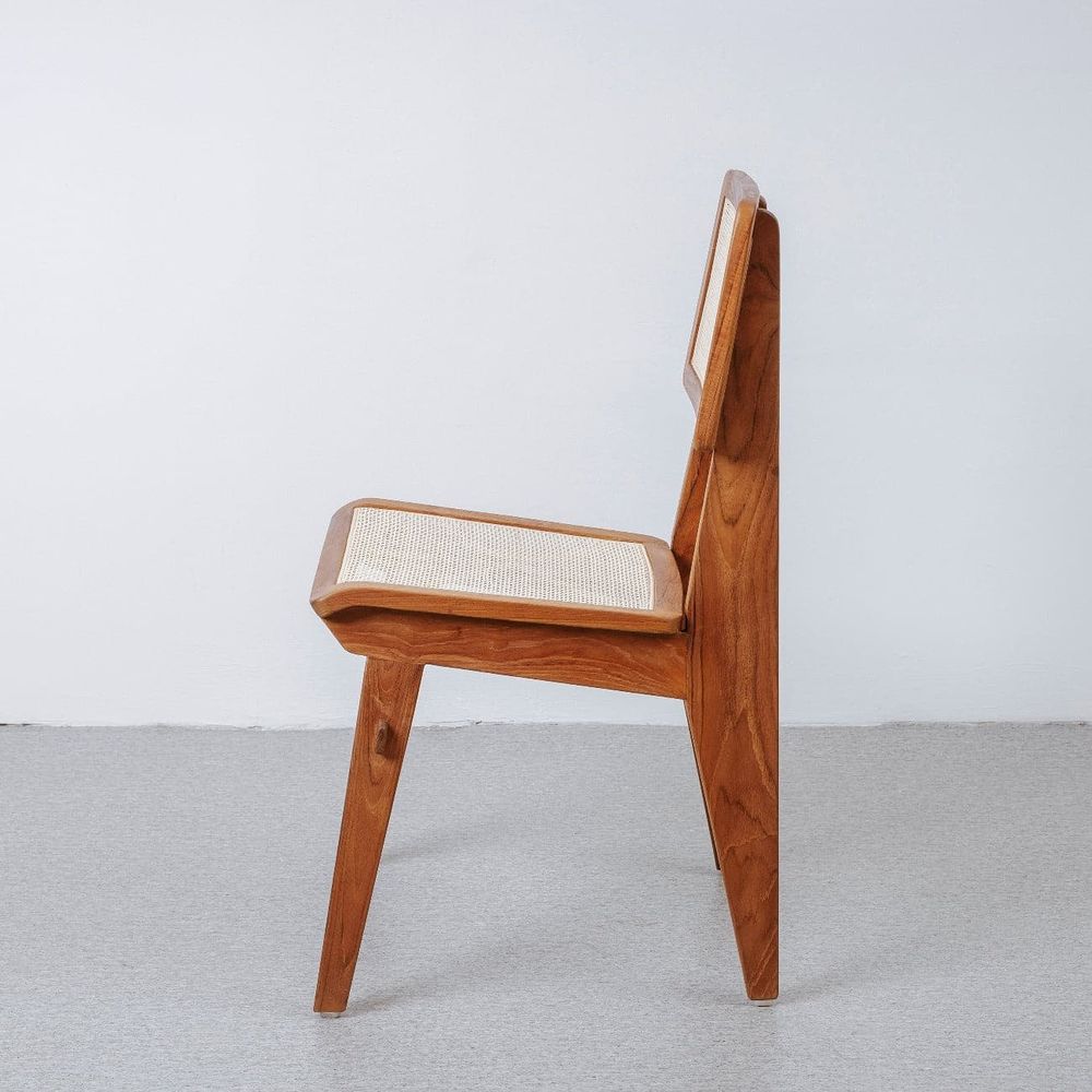 Jensen Dining Chair with Cane-France & Son-FL1386-Dining Chairs-6-France and Son