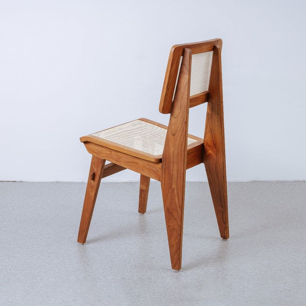 Jensen Dining Chair with Cane-France & Son-FL1386-Dining Chairs-2-France and Son