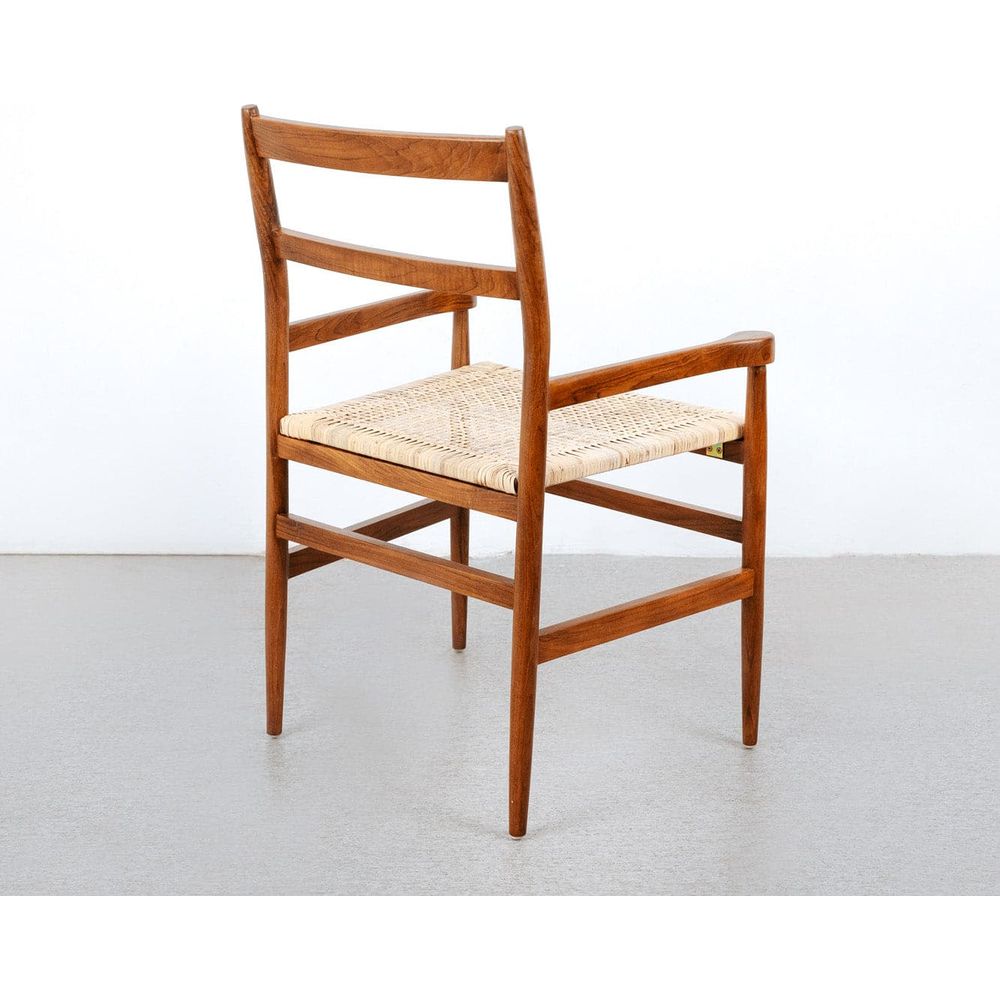 Derichs Dining Arm Chair with Cane Seat-France & Son-FL1035-Dining Chairs-5-France and Son