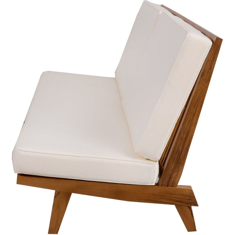Naka Platform Sofa - Off White-France & Son-FL1045BGE-SQ-Sofas-6-France and Son