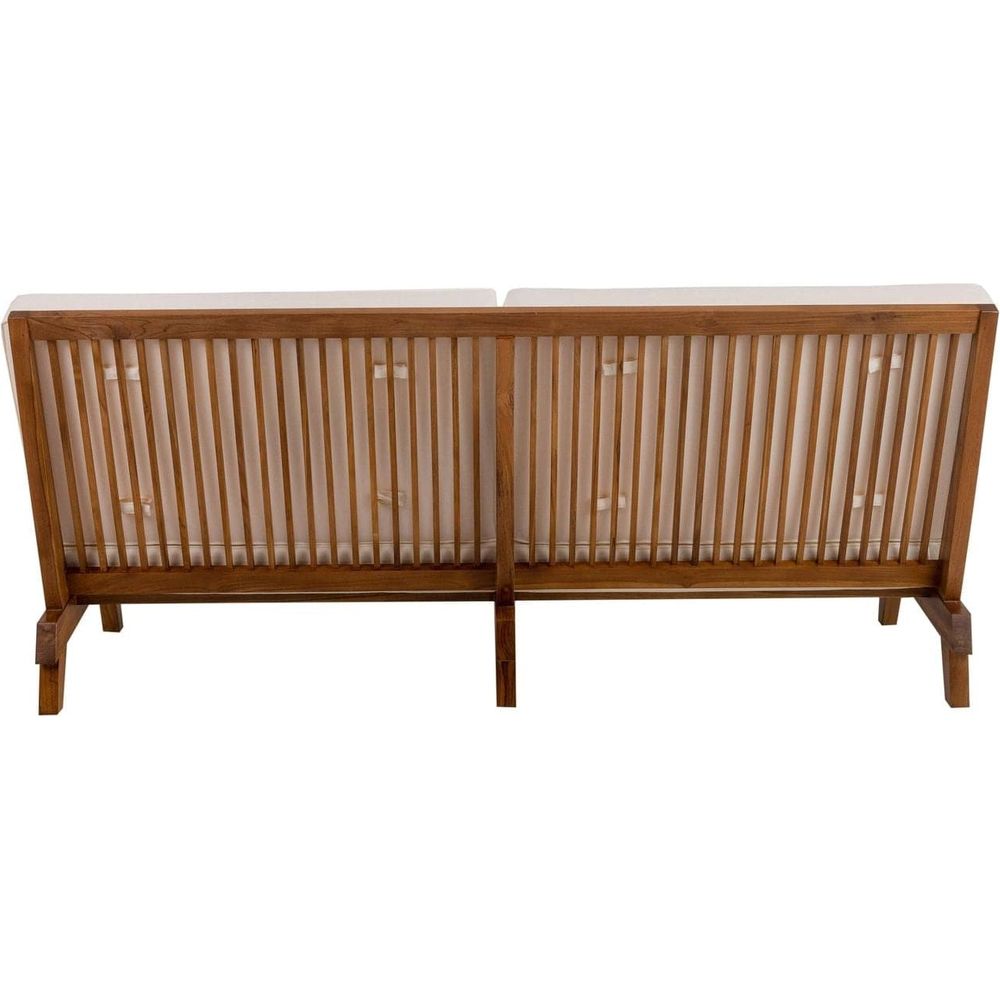 Naka Platform Sofa - Off White-France & Son-FL1045BGE-SQ-Sofas-4-France and Son