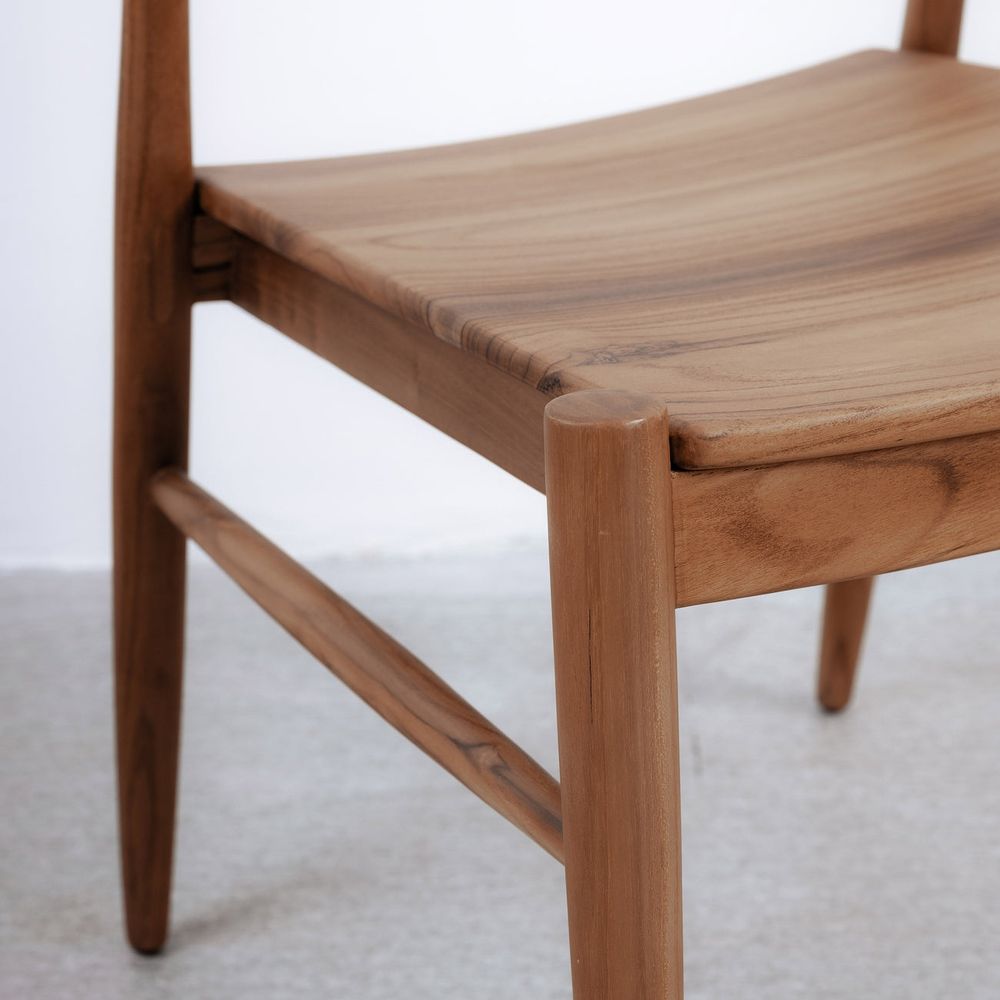 Imogen Teak Dining Chair-France & Son-FL1052-Dining ChairsSingle-4-France and Son