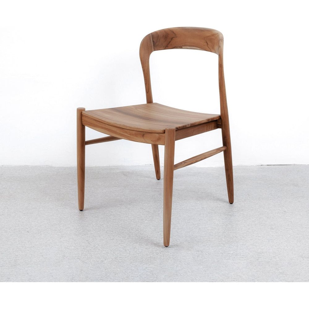 Imogen Teak Dining Chair-France & Son-FL1052-Dining ChairsSingle-1-France and Son