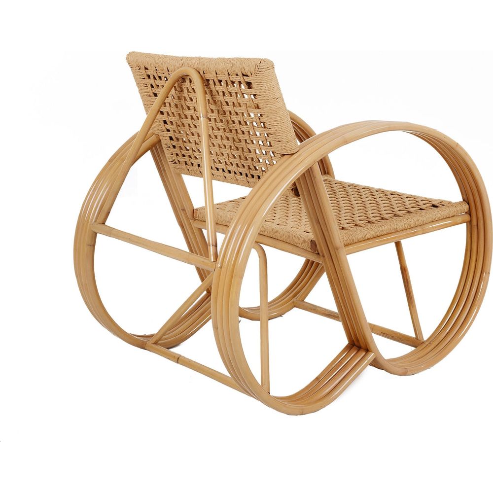 Pretzel Lounge Chair - Hand Woven-France & Son-FL1059NTRL-Lounge Chairs-4-France and Son