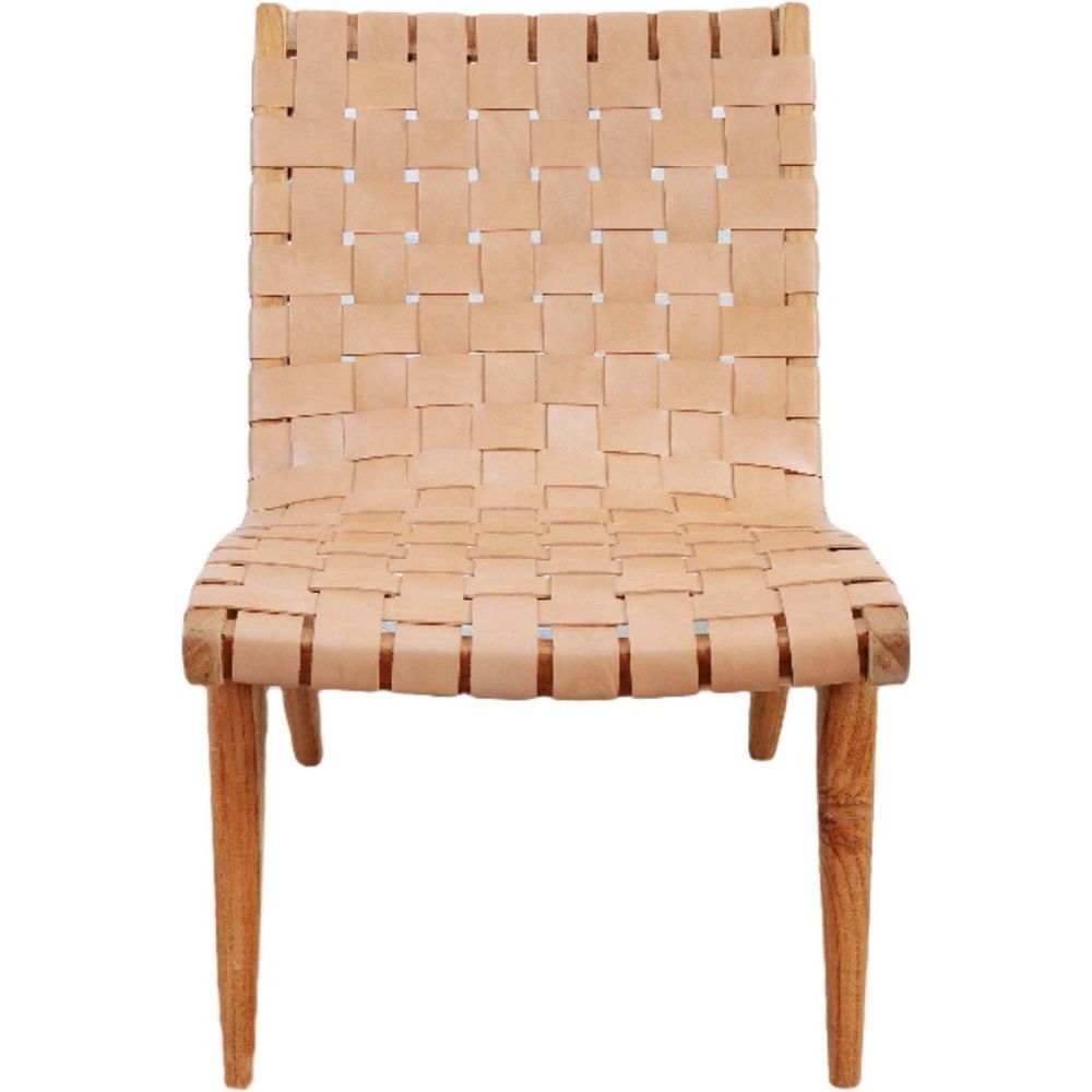 Risom Leather Lounge Chair