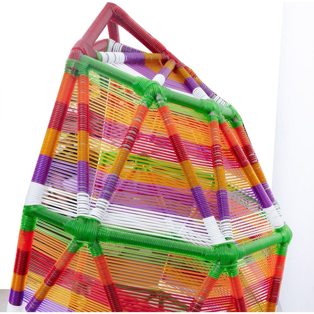 Rainbow Hanging Canopy Chair-France & Son-FL1064-Outdoor Lounge Chairs-5-France and Son