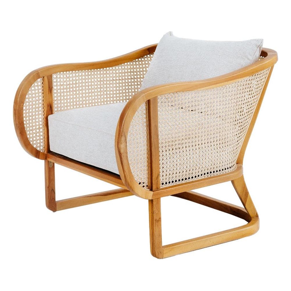 Harlow Lounge Chair-France & Son-FL1080NTRL-Lounge ChairsTeak-2-France and Son