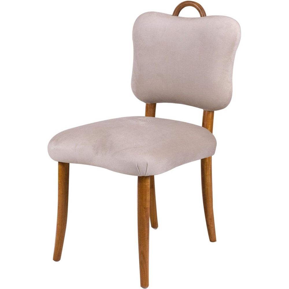 Royere Dining Chair - Velvet (New Version)-France & Son-FL1088H-BGE-NEW-Dining Chairs-2-France and Son