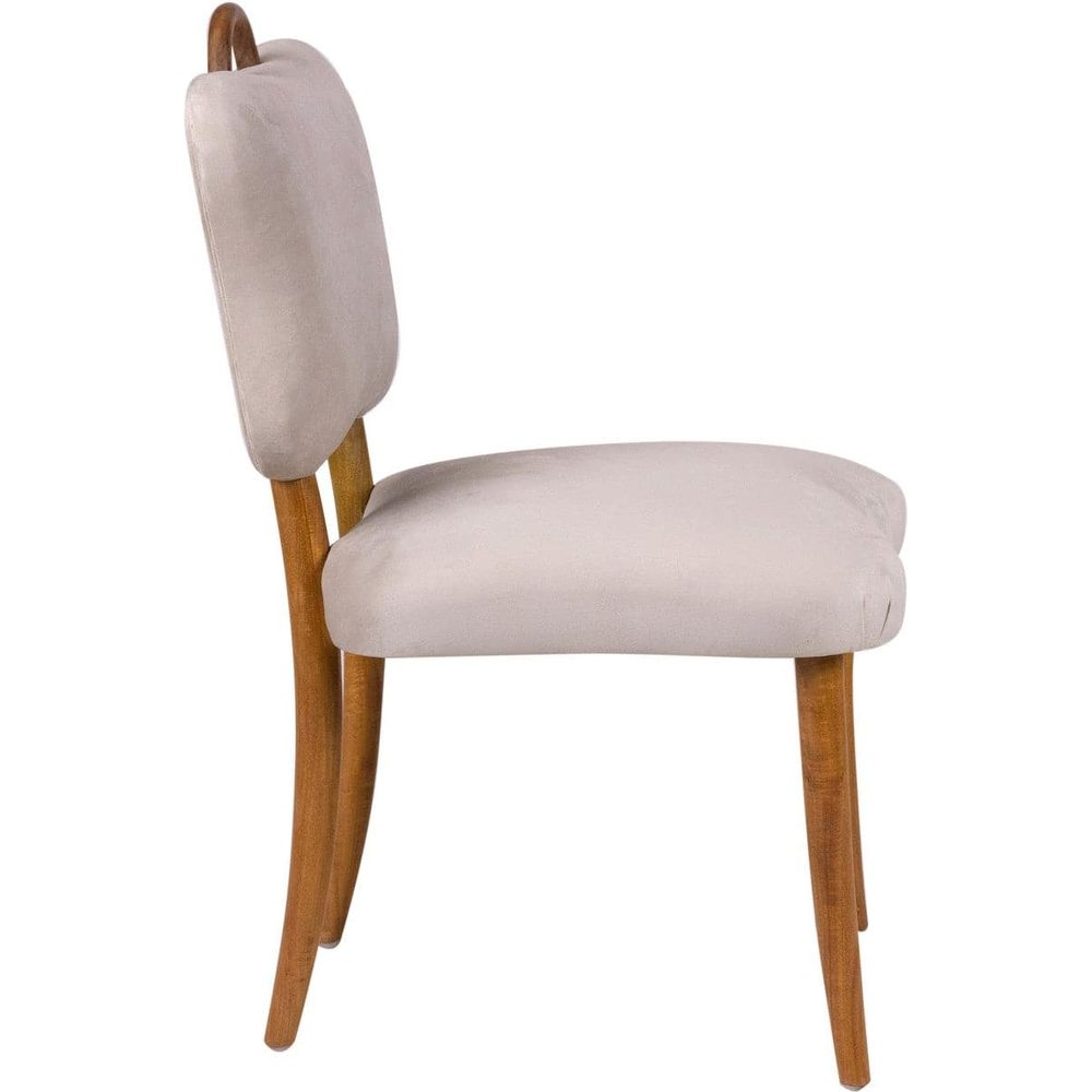 Royere Dining Chair - Velvet (New Version)-France & Son-FL1088H-BGE-NEW-Dining Chairs-6-France and Son