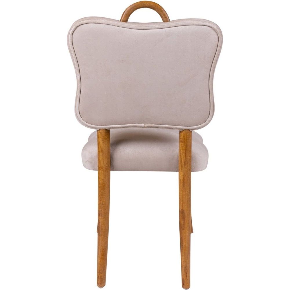 Royere Dining Chair - Velvet (New Version)-France & Son-FL1088H-BGE-NEW-Dining Chairs-7-France and Son