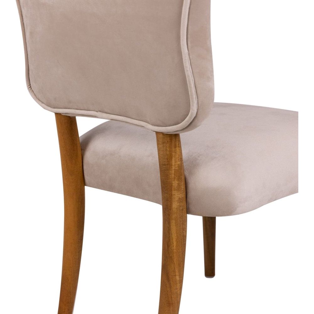Royere Dining Chair - Velvet (New Version)-France & Son-FL1088H-BGE-NEW-Dining Chairs-4-France and Son
