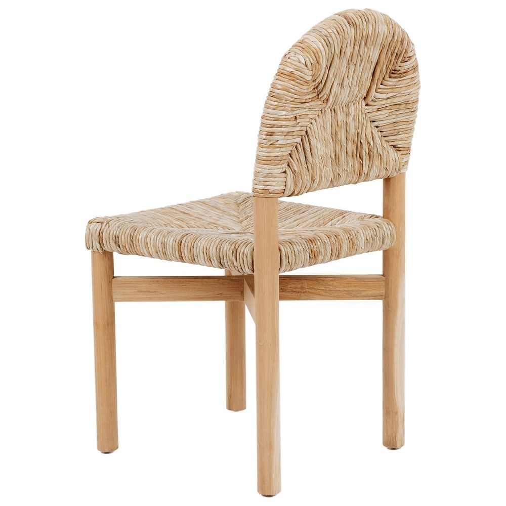 Perriand Rounded Side Chair-France & Son-FL1091NTRL-Dining Chairs-3-France and Son