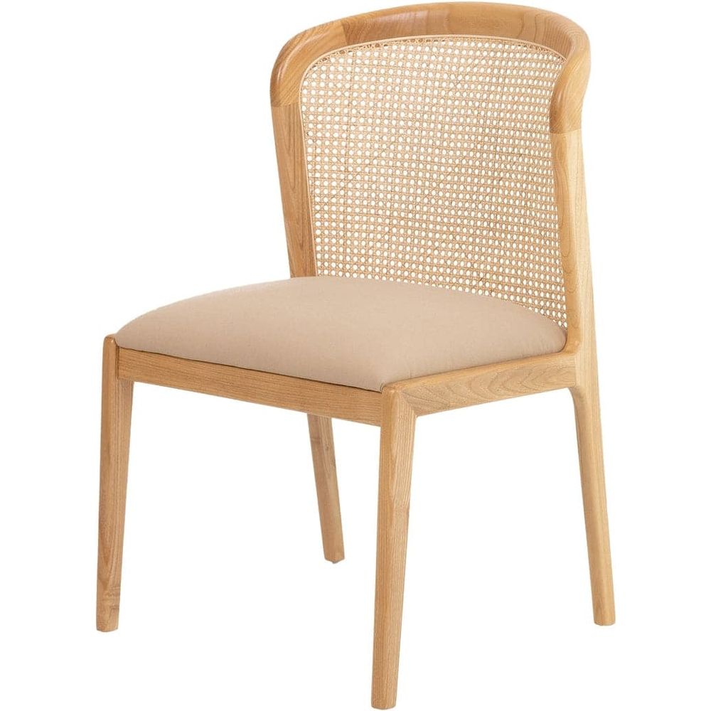 Quinn Teak Dining Chair-France & Son-FL1095BGE-Dining Chairs-2-France and Son