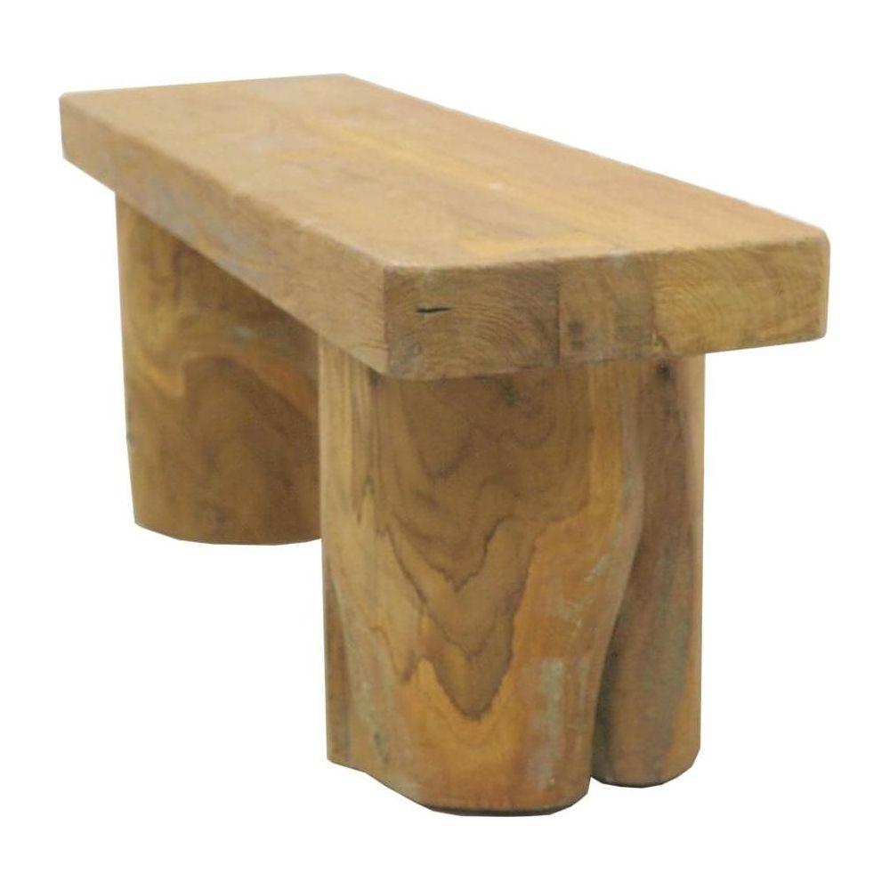 Solid Reclaimed Teak Bench-France & Son-FL1204NTRL-Benches48"-2-France and Son