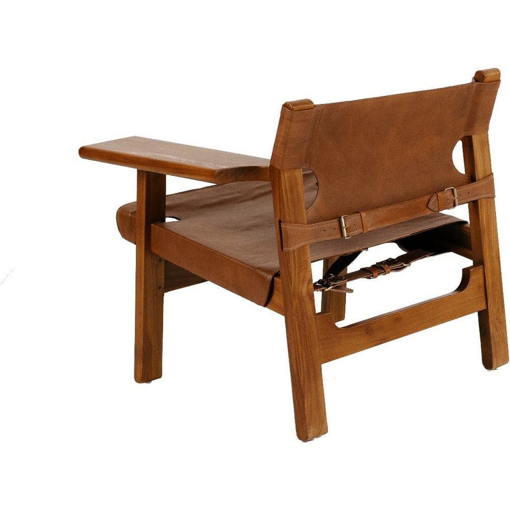 Mid Century Spanish Chair-France & Son-FL1302TEAK-Lounge Chairs-3-France and Son