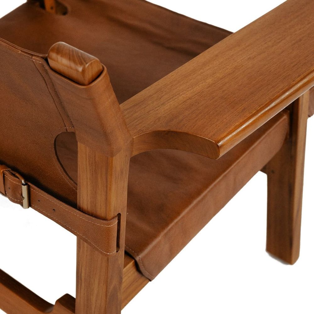 Mid Century Spanish Chair-France & Son-FL1302TEAK-Lounge Chairs-4-France and Son