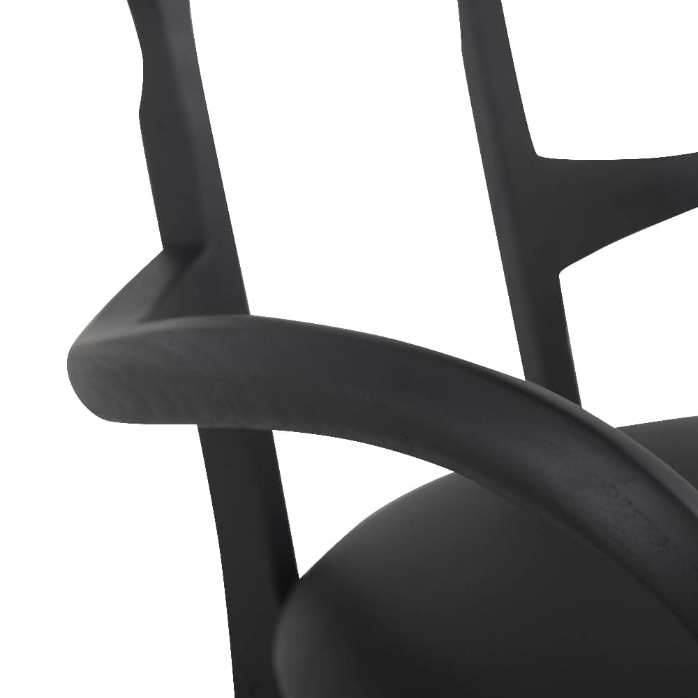 Teak Kringle Dining Chair-France & Son-FL1314BLK-Dining Chairs-4-France and Son