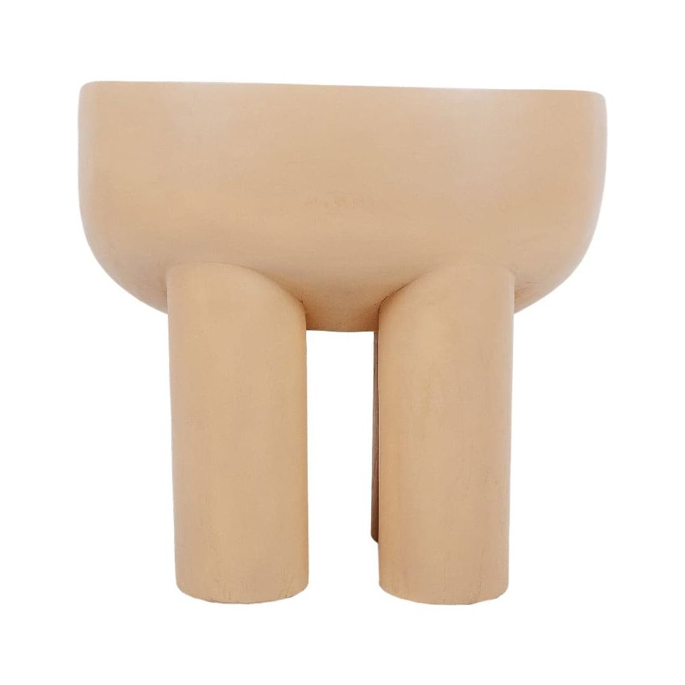 Chunk Teak Chair-France & Son-FL1334IVORY-Lounge ChairsIvory-6-France and Son