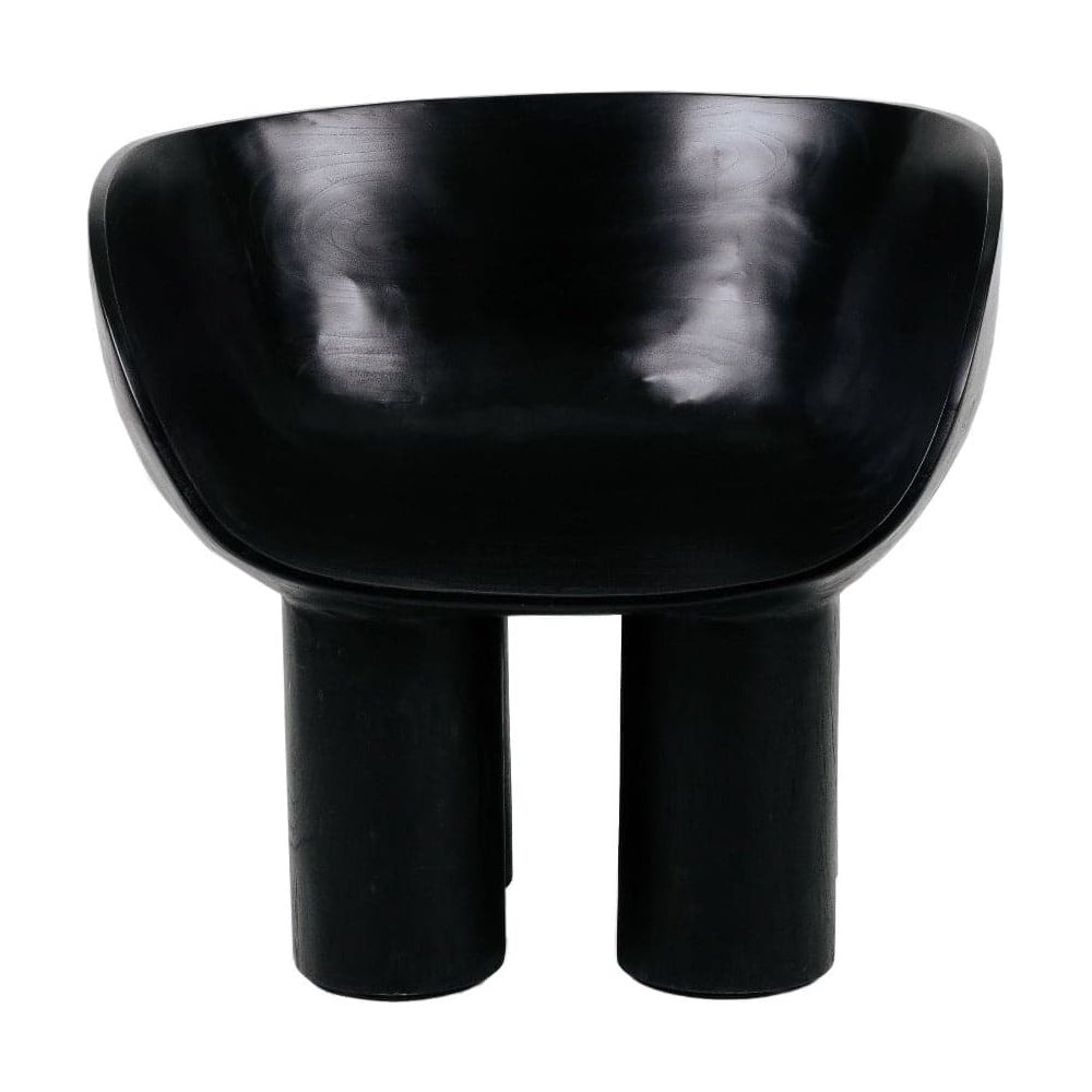 Chunk Teak Chair-France & Son-FL1334IVORY-Lounge ChairsIvory-10-France and Son