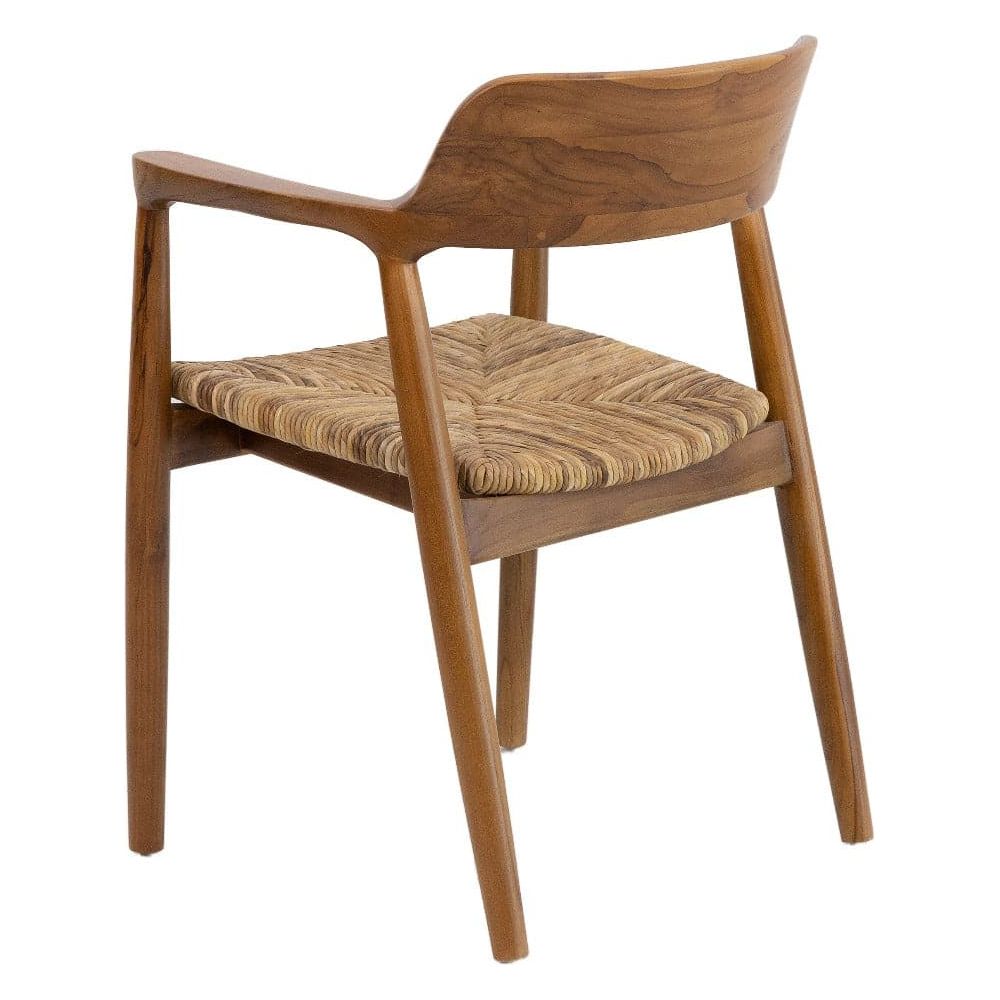 Pavels Woven Seat Dining Chair-France & Son-FL1351NEW-Dining ChairsNatural Teak-2-France and Son