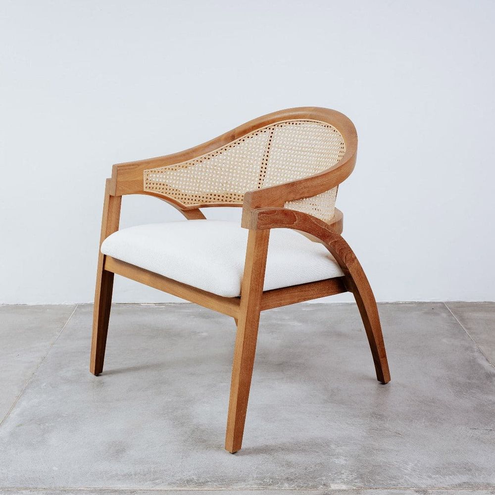 Lannie Cane Chair-France & Son-FL1360-Lounge ChairsSingle-1-France and Son